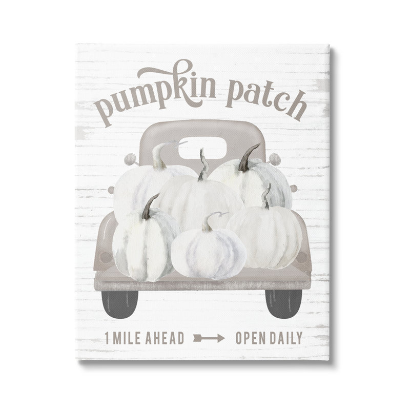 Rustic Pumpkin Patch Seasonal Fall Harvest sign, Toile tendue, H 20 po x l 16 po x P 1,5 po