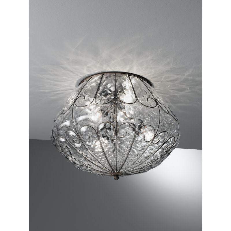 San Toma Glass Flush Mount