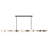Fredrick Ramond Selene 14-Light Linear Chandelier w/ Swirled Glass Globes-108510866
