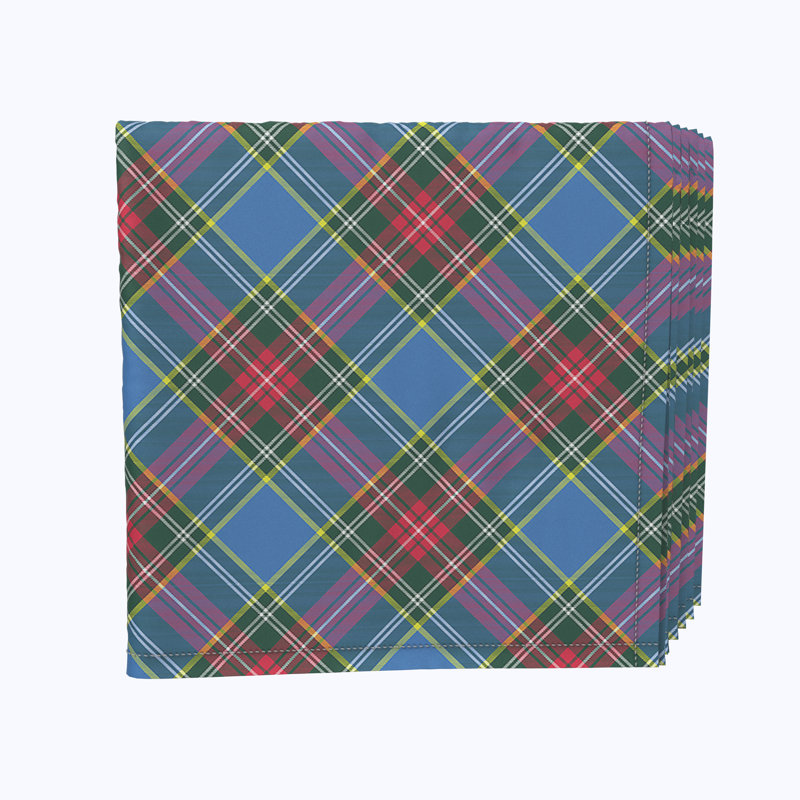 Polyester Plaid Square Napkin