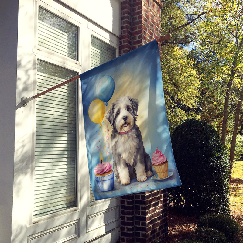 Drapeau «Happy Birthday House», Berger anglais