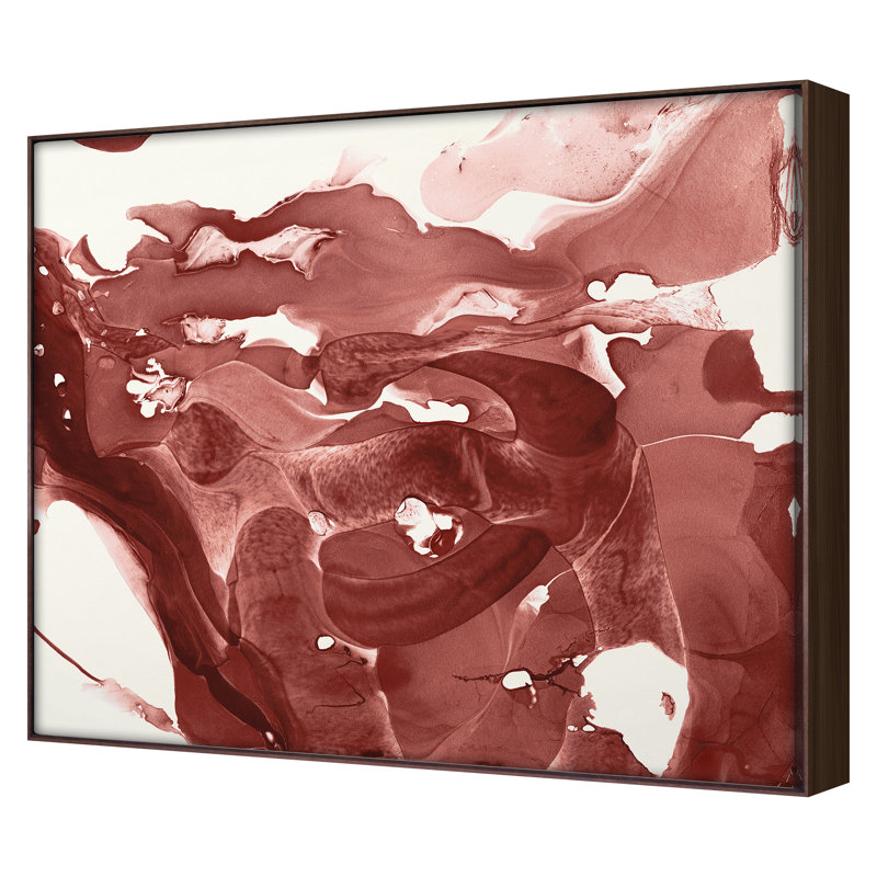 Printemps 2022, sans titre, encadrée sur toile par The Studio, Cadre flottant noyer