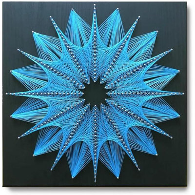 Kit de bricolage String Art - Blossom. Peinture à ongles géométrique Wizardi F07-M12-2-DHGG29225