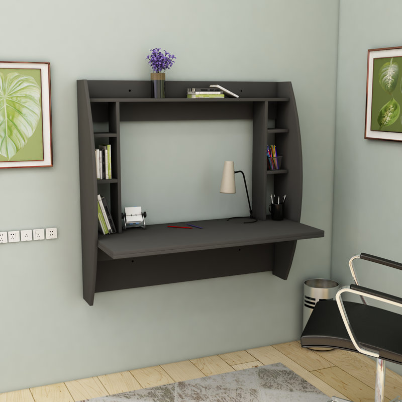 Floating Desk Rectangular Aidy, Anthracite
