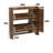 Shoe Storage Cabinet With Two Flip-Up Doors, Freestanding Organizer On Metal Legs For Entryways, Narrow Design, In A Rustic Brown Finish