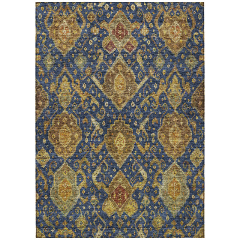 Machine Washable Indoor/Outdoor Chantille ACN2306 Global Rug, Rectangle 3' x 5'