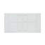 Ensemble de salle à manger d'extérieur 5 pièces, table rectangulaire avec trou pour parasol et quatre chaises-2034829699-2034829696