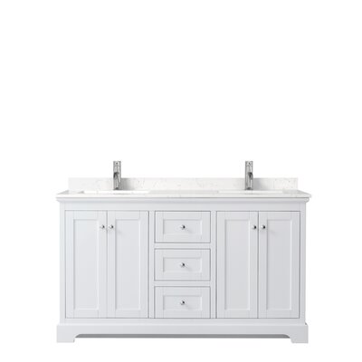 Avery 60"" W x 22"" D x 35"" H Double Bathroom Vanity Set -  Wyndham Collection, WCV232360DWHC2UNSMXX