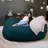 Big Joe Fuf Giant Foam Bean Bag Chair, Oversized Couch with Removable Cover for Kids, Teens, Adults, Deep Sea Velveteen, Durable Woven Polyester-77319909-119329751
