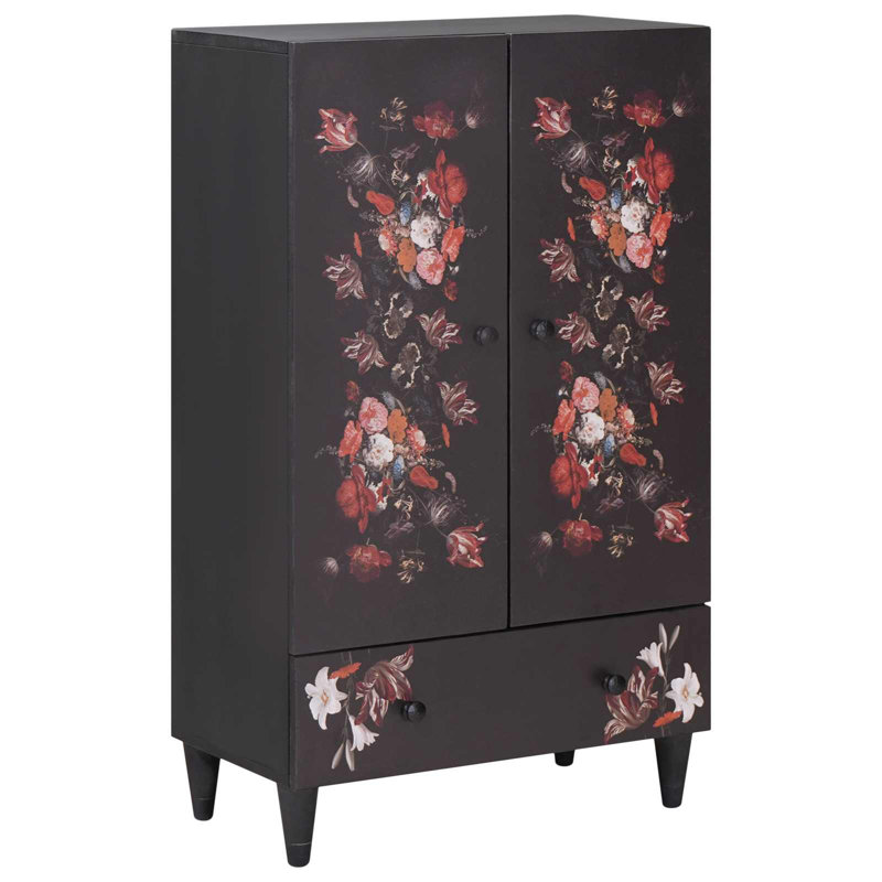 Solid Wood Rectangle Accent Cabinet
