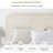 Boucle Upholstered Bed Frame  Soft Rounded Corners Headboard Low Profile Bed Frame No Box Spring Needed-1168086045-1168086113