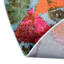 Tapis abstrait bleu / orange -69787019