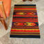 Wool Abstract Area Rug in Red/Black