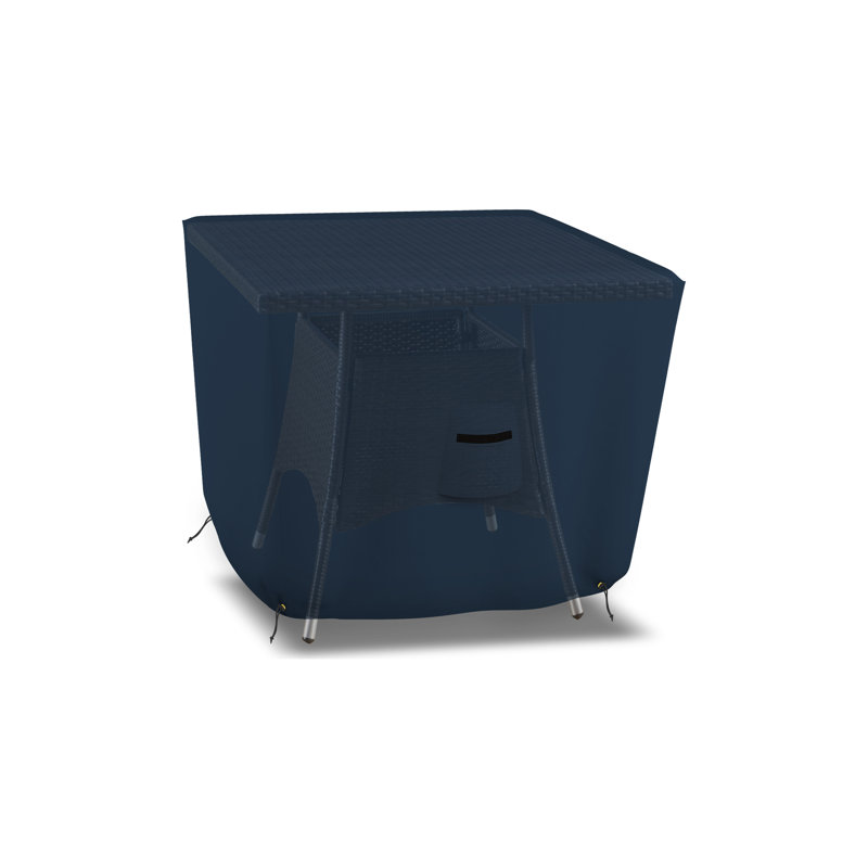 Outdoor Patio Table Cover, Blue, 73.7cm H x 116.8cm W x 116.8cm D