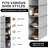 2 Pack 10 Shelves Hanging Organizer, Gray