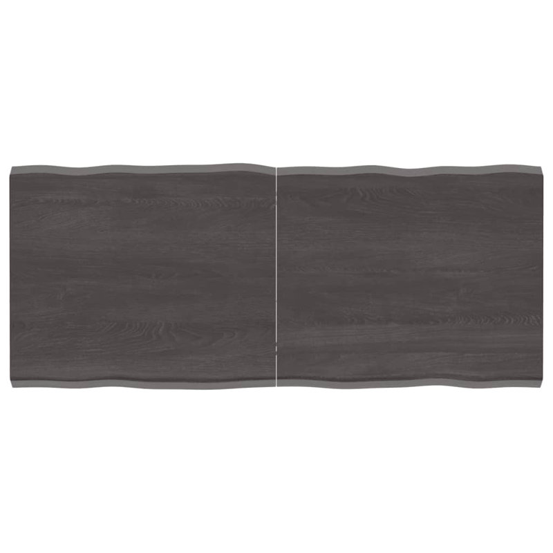 Solid Wood Table Top, Dark Grey, 60cm H x 140cm W x 4cm D