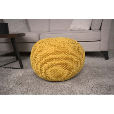 Pouf rond en coton Bordeaux, doux et durable, polyvalent pour les sièges et la décoration, parfait pour toute maison