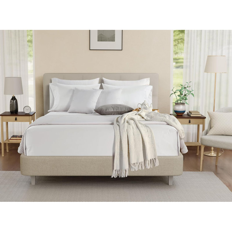4 Piece Bed Sheet Set, 100% Cotton Jersey, Includes Super Soft, Flat And Fitted Sheets, Pillowcase, Queen, Dark Gray, Solid