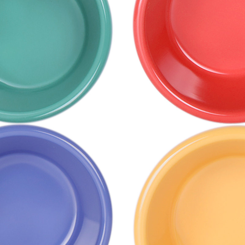 Desserte à mélamine Ramekins / Brésil, H 1,75 po x l 3,75 po x P 3,75 po