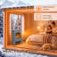 HOMCOM 39 cm W Grey Electric Stove