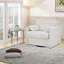 Fauteuil pivotant simple avec revêtement en chenille confortable - Éponge à haute résilience et pieds robustes pour le salon, la chambre à coucher et le bureau