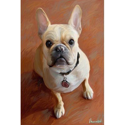 Sophie French Bulldog by Robert McClintock - Wrapped Canvas Painting