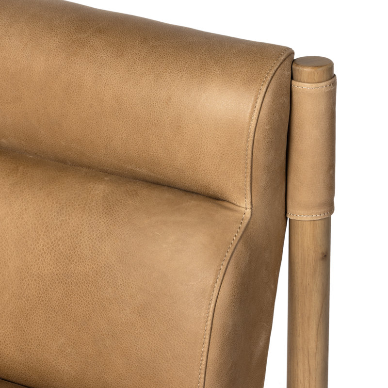 Kiano Upholstered Dining Chair, Palermo Drift Genuine Leather