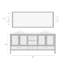 1-Light Armed Wall Sconce Gold Accent with White Faux Marble Pattern