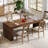 78.7'' Dining Table For 6-8 People, Rectangular Kitchen Table Wood Dinner Table-1299836039