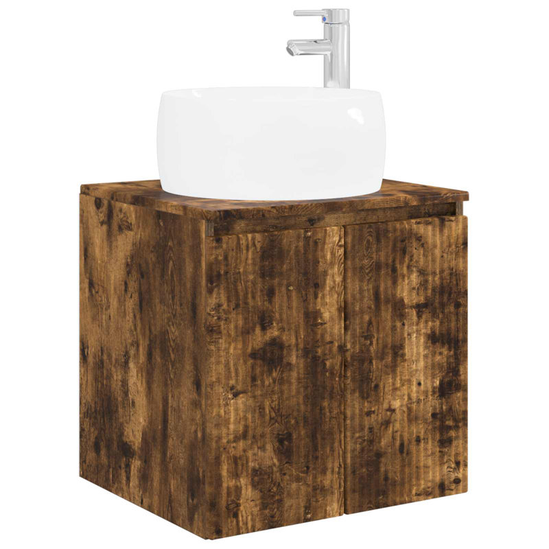 495 mm Bathroom Vanity, Smoked Oak