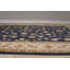 Tapis oriental rectangulaire en laine noué à la main bleu marine / brun / crème 7 pi x 8 pi