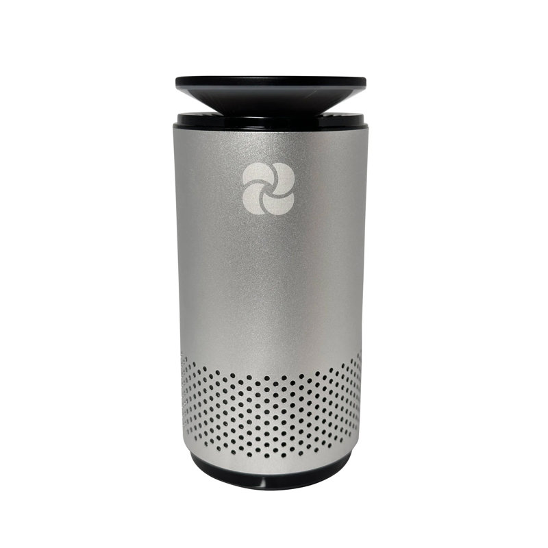 Kiki Pure Tabletop Air Purifier with HEPA Type Filter for 150 Cubic Feet, Silver