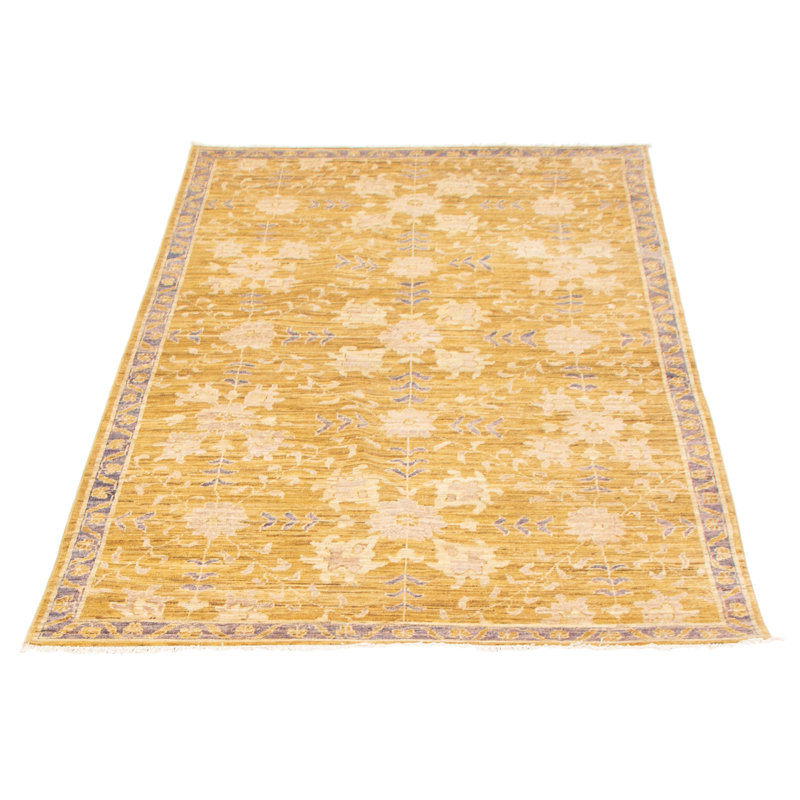 Tapis or foncé Peshawar Oushak 5 pi 1 po x 7 pi 11 po