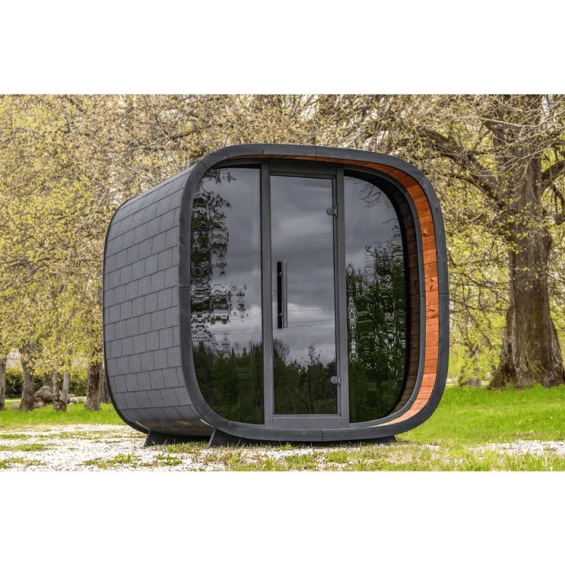Sauna de luxe traditionnel en bois pour 2 personnes ZONEMEL avec chauffage 7 kW et contrôle WiFi intelligent)
