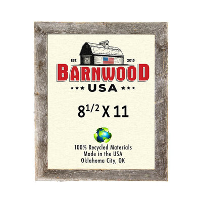 Weathered Gray Wood Matte Picture Frame