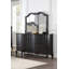 Commode, finition noire antique