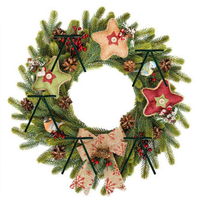 24 pièces d'arcs de velours pour arbre de Noël, boucles d'arbre de Noël en velours rustique, boucles décoratives pour porte, guirlande, couronne, emballage de cadeaux, décorations de fêtes