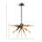 3-light Spiked Chandelier