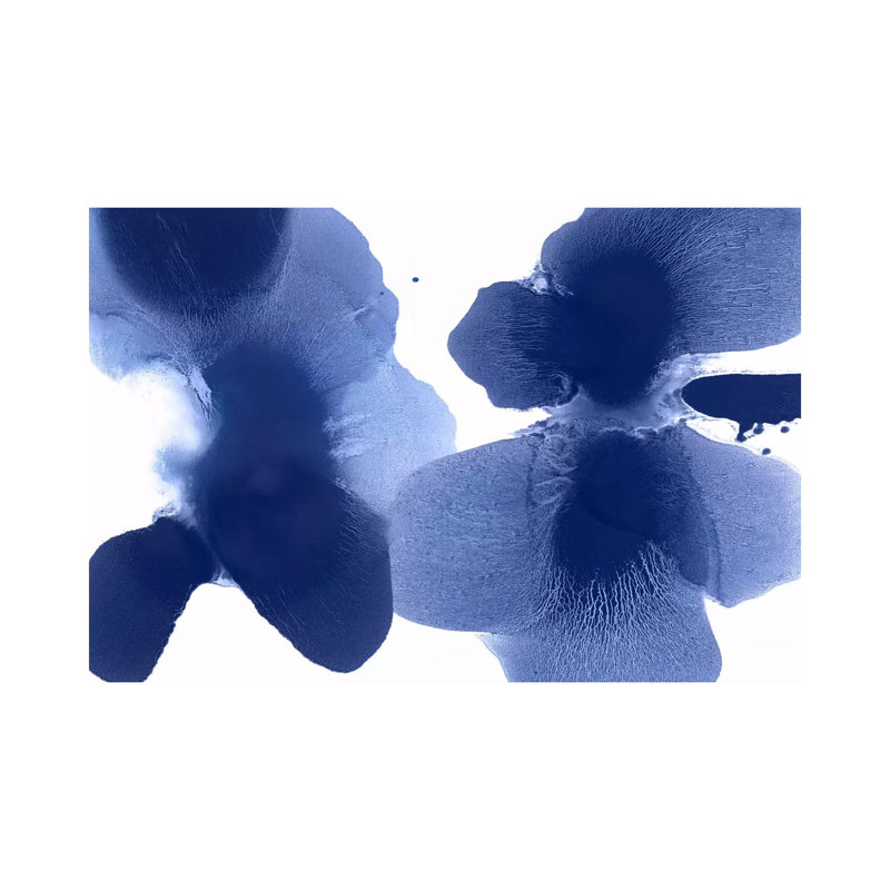 «Dynamic Indigo» par Hannah Carlson, impression sur toile tendue, H 8 po x l 12 po x P 0,75 po