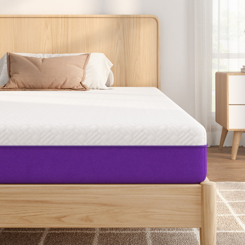 Matelas en mousse viscoélastique imprégnée de gel, matelas simple avec housse amovible et lavable, 6", Lit simple