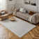 Carmel Modern Geometric Cream/Grey Area Rug