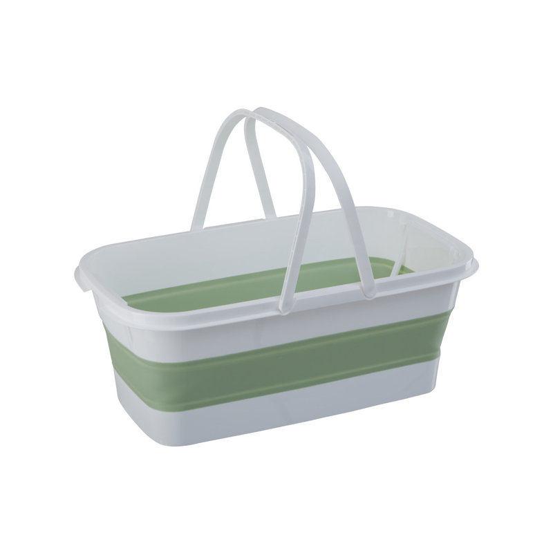 House of Hampton Plastic Decorative Basket, Green