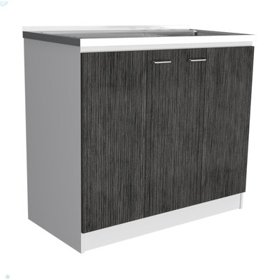 Évier et armoire utilitaire rectangulaire à 2 portes Brookeline