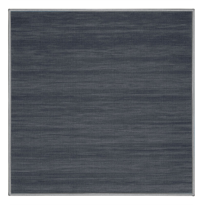 Machine Washable Solid Gray Area Rug, Square 4'