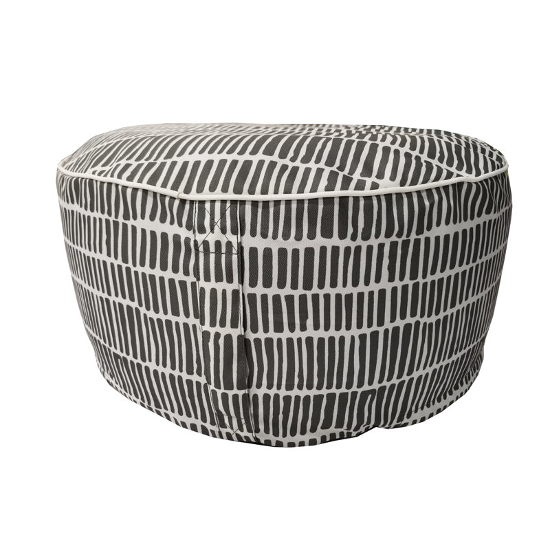 Repose-pieds d'extérieur avec coussin, Gris anthracite
