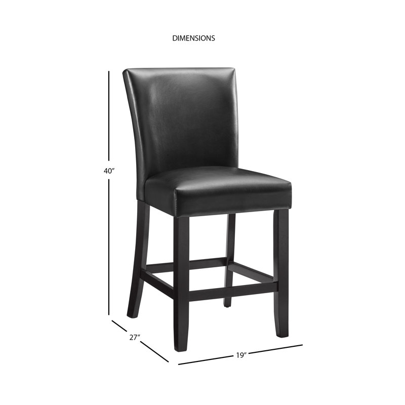 Napoli Upholstered Counter Stool with Metal Frame