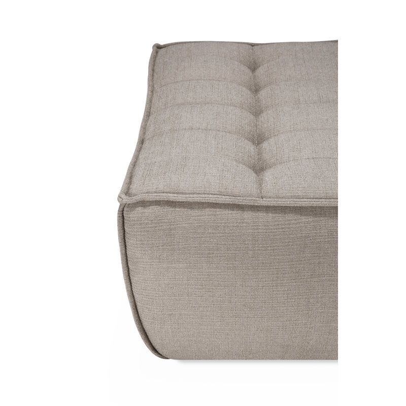 N701 Square Ottoman, Beige