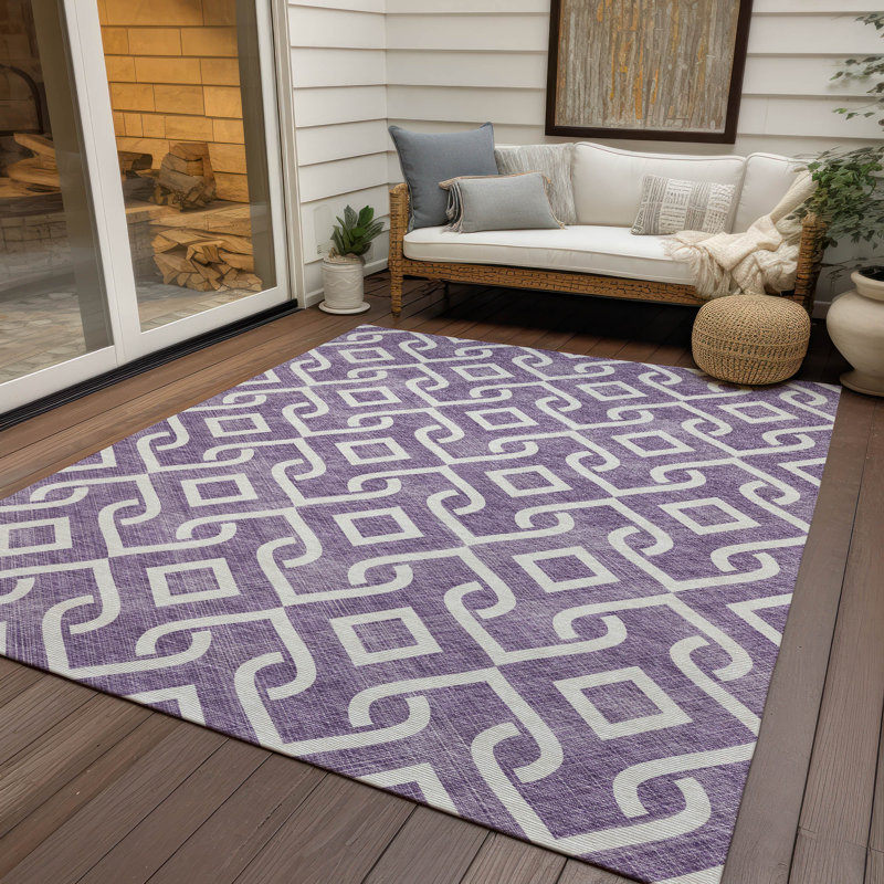 Tapis intérieur / extérieur Michaella, Rectangle 9 pi x 12 pi