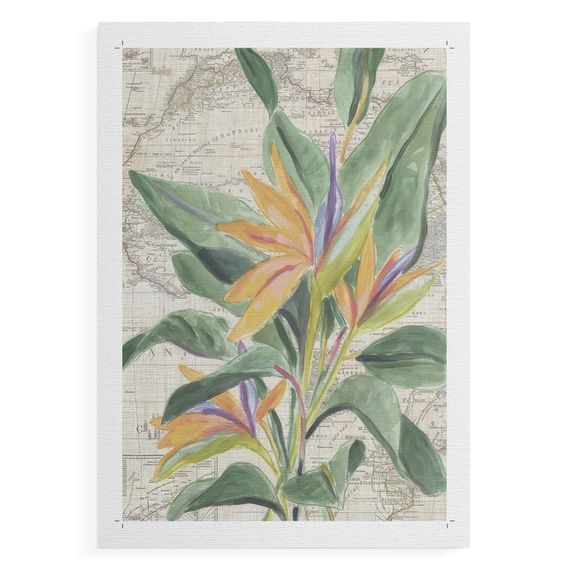 Carte Flora II - impression sur toile seulement - non encadrée, H 12 po x l 8 po