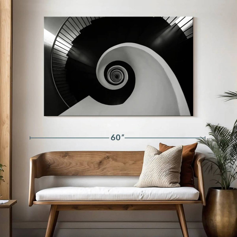 Escalier Lilie Yin Yang, H 34 po x l 51 po